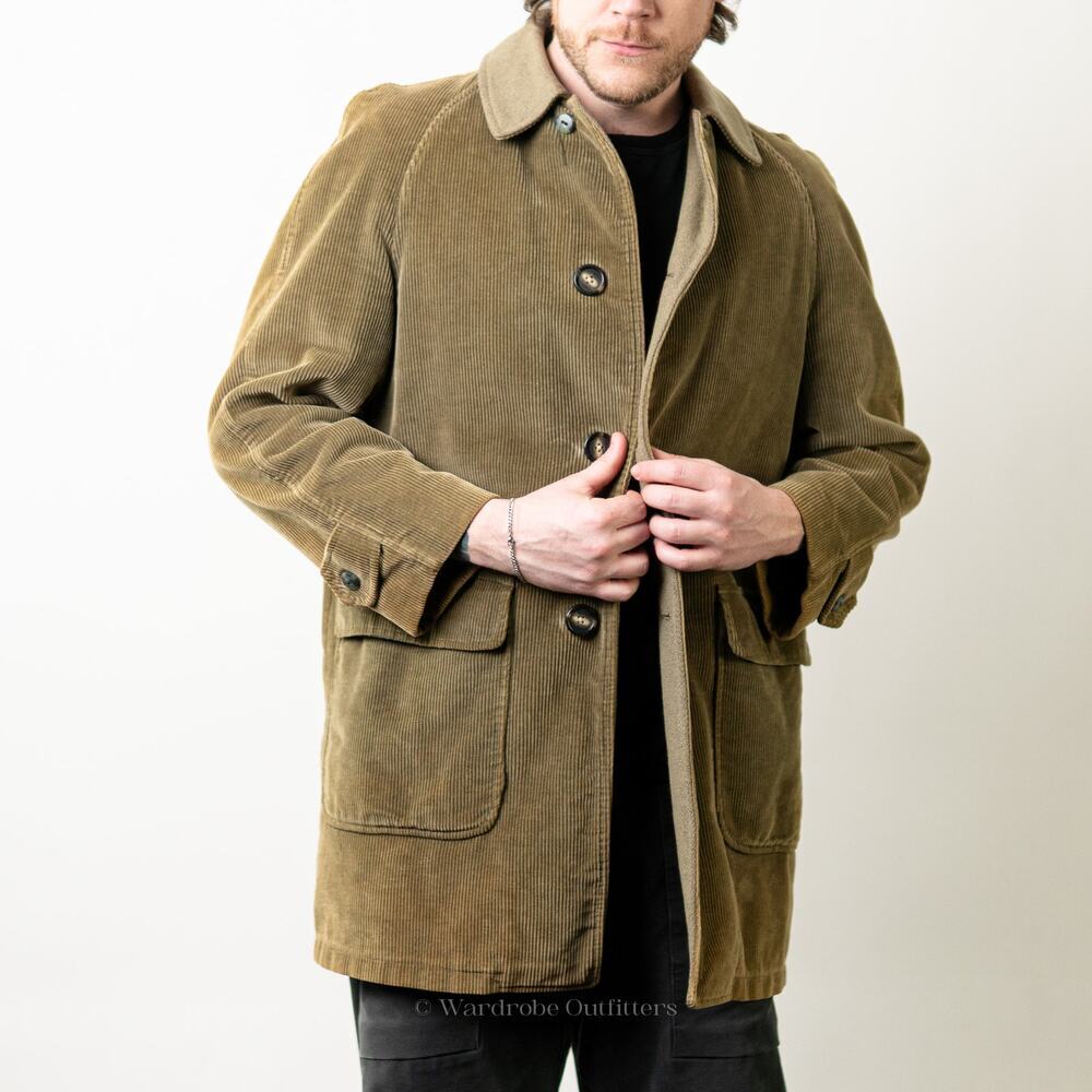 Vintage 1960's Cresco Corduroy Sherpa Lined Collared Coat - Picture 6 of 12